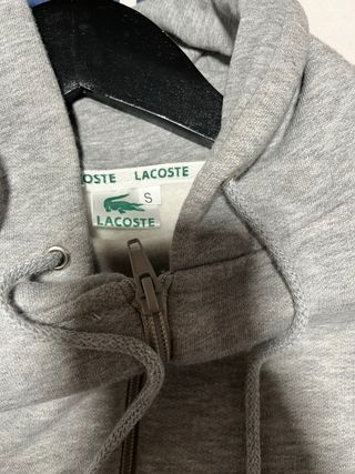 Sudadera Lacoste Gris con Cremallera