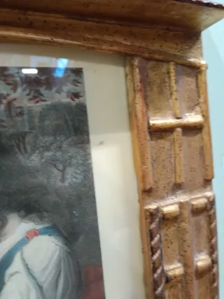 Tavernacolo legno oro stampa colorata a mano