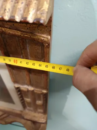 Tavernacolo legno oro stampa colorata a mano