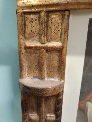 Tavernacolo legno oro stampa colorata a mano