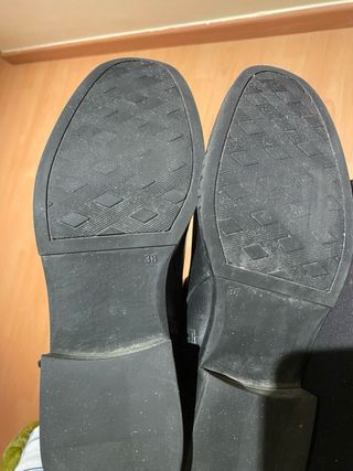 Botines de piel negros casi nuevos
