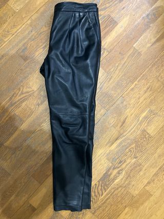 Pantalones de cuero Massimo Dutti Talla M