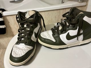 Nike Dunk High Verde y Blanco