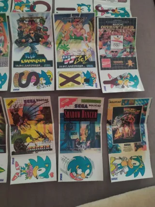Lote 15 Pegatinas Sega Bollycao Novedad 92 Sonic
