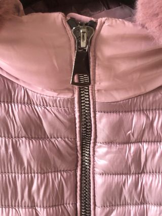 Piumino rosa con cappuccio