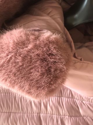 Piumino rosa con cappuccio