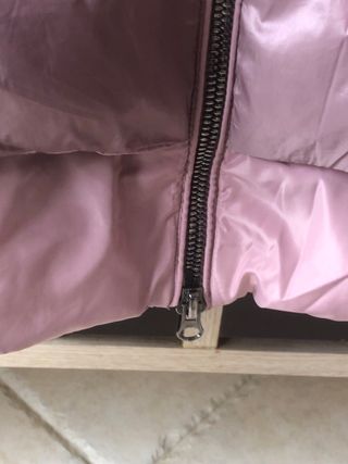 Piumino rosa con cappuccio