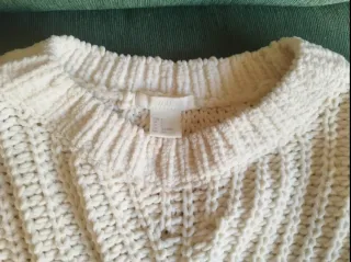 Jersey blanco tejido