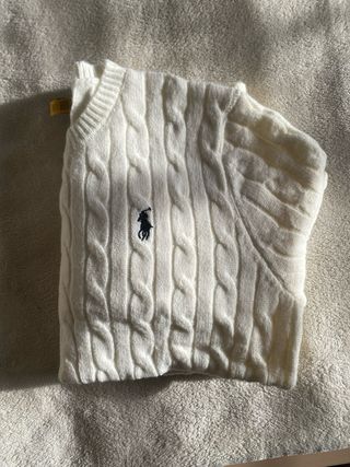 Jersey Polo Ralph Lauren Blanco Trenzado