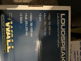 Soportes altavoces pie cristal myWALL