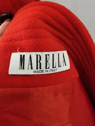 Cappotto Lana Rosso Marella Tg 42 IT