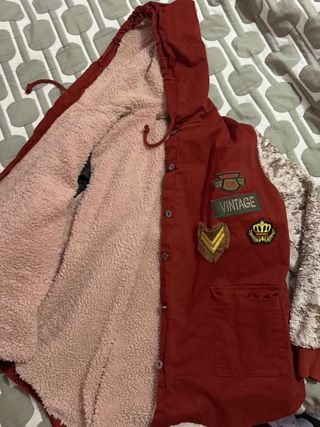 Chaqueta Vintage Roja y Dorada