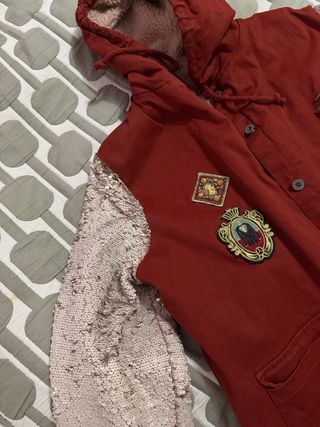 Chaqueta Vintage Roja y Dorada