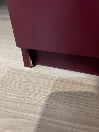 Cómoda 3 cajones IKEA granate