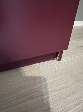 Cómoda 3 cajones IKEA granate