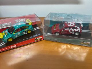 Pareja Coches Scalextric Renault y Seat