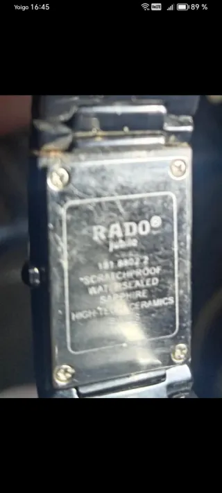 Rado Jubilé 181.8802.2 Negro y Dorado