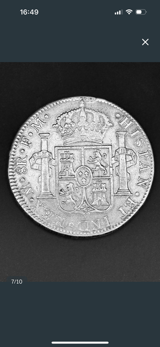 8 Reales Carlos IIII 1792 Plata
