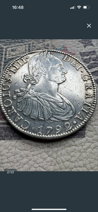 8 Reales Carlos IIII 1792 Plata