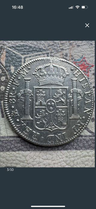 8 Reales Carlos IIII 1792 Plata