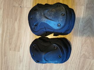 2 Pares protecciones Tácticas Airsoft (Negras+ACU)