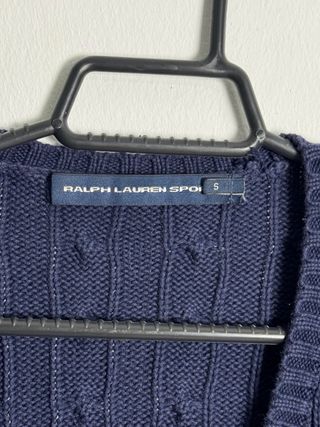 Jersey Ralph Lauren Sport Trenzado Azul Marino S