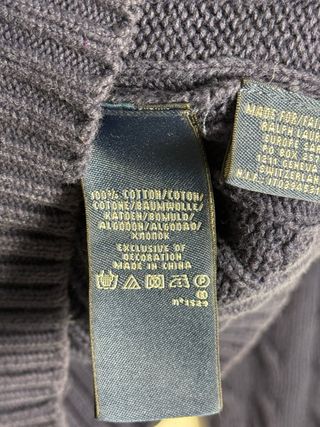 Jersey Ralph Lauren Sport Trenzado Azul Marino S