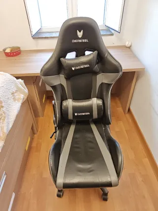 Silla Gaming Oversteel Negra y Gris