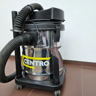 Aspiradora Centro Cromada con Manguera.