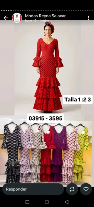 Vestido Flamenca Lunares