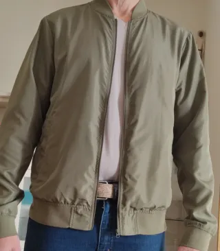 Chaqueta Bomber Jack Jones Verde Oliva