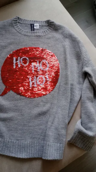 Jersey gris con mensaje NO NO NO!