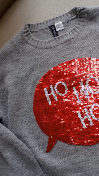 Jersey gris con mensaje NO NO NO!