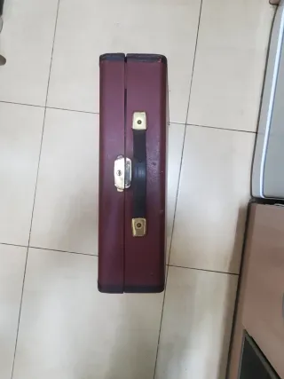 Máquina de escribir antigua con estuche