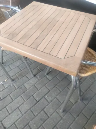 Tavolo da Bar Terrazzo in Legno e Metallo, 7 tavoli