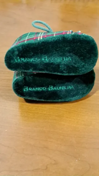 Sapatos de bebé xadrez