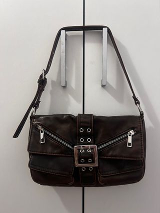 Bolso Stradivarius Marrón Chocolate