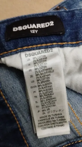 Jeans Dsquared2 Denim Blu 12 Anni