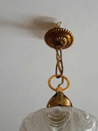 Lámpara de techo modernista cristal y metal