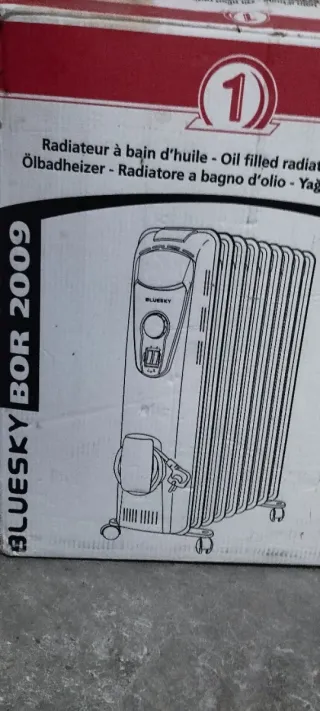 Radiador de aceite blanco