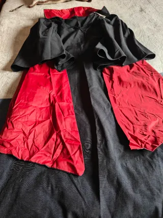 Disfraz Carnaval Negro y Rojo Talla Única