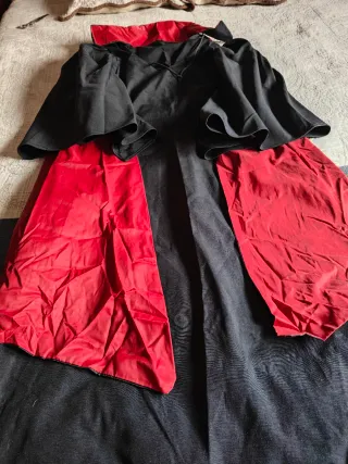 Disfraz Carnaval Negro y Rojo Talla Única