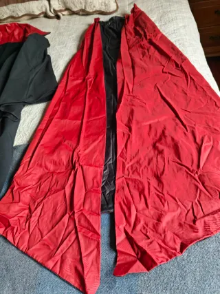 Disfraz Carnaval Negro y Rojo Talla Única