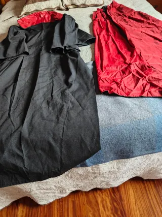 Disfraz Carnaval Negro y Rojo Talla Única