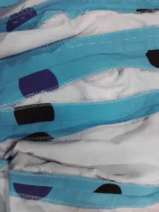 Vestido Flamenca Azul Lunares