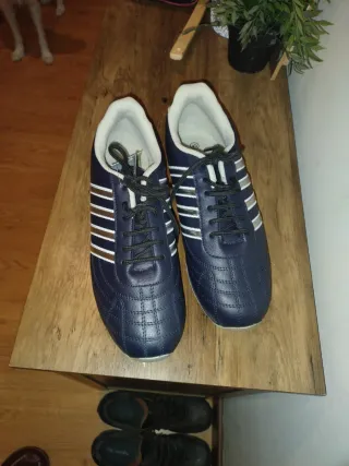 Zapatos Deportivos Adidas Talla 44,5 Azul/Blanco
