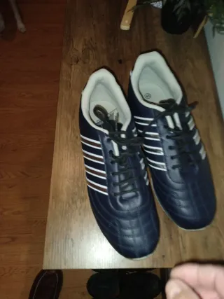 Zapatos Deportivos Adidas Talla 44,5 Azul/Blanco