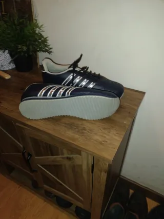 Zapatos Deportivos Adidas Talla 44,5 Azul/Blanco
