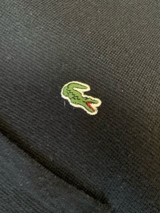 Cardigan Vintage Lacoste Negro Talla M