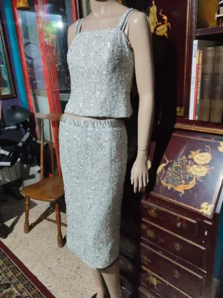 Conjunto Top y Falda Fiesta Lentejuelas